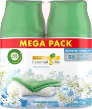 Image of Air Wick Freshmatic Max Air Freshener Refill Crisp Linen and Lilac 250ml x 2