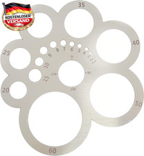 Rundes Lederschneidewerkzeug, Eckschneider, Kreis, Zeichenschablone, Edelstahl,