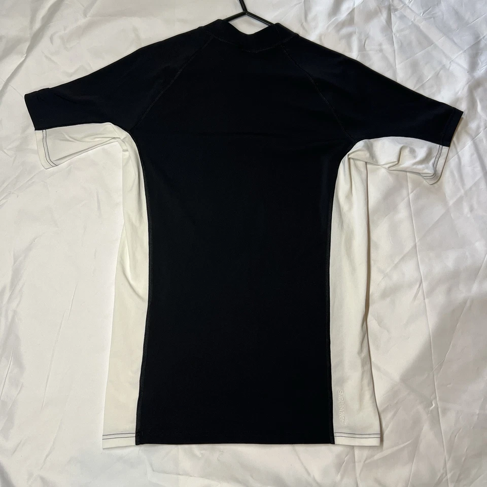 Rash Vest 50+UPF Speedo Endurance SWIM WEAR Size Small Black/White Good Cond - image 4 of 4