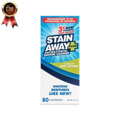 Stain Away Plus Denture Cleanser 8.10 oz