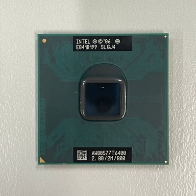 Intel Core 2 Duo T6400 2 GHz CPU 800 MHz 2MB Cache micro-FCPGA Processor SLGJ4