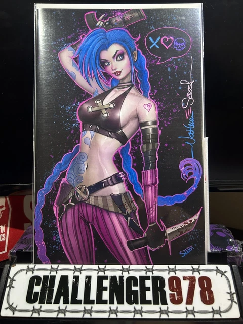 ZIRTY GIRLZ #4 Nathan Szerdy SIGNED VIRGIN w/ COA - JINX - ARCANE