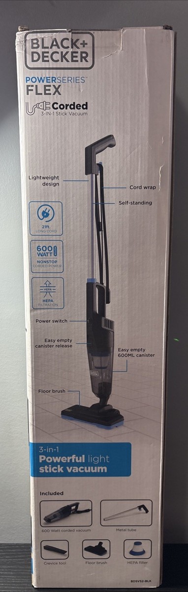 BLACK+DECKER Power Series Flex 3-in-1 Corded Stick Vacuum