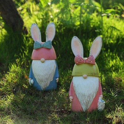 Hasenohr Wichtel Resin Figur zur Einweihung Geburtstag Party Home Styling