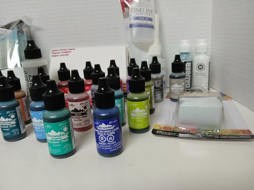 批量 23 件 Tim Holtz Adirondack 酒精墨水 + 工具套装 | 游骑兵混合媒体套装 — 第 2/4 张图片