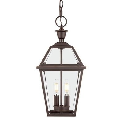 Home Decorators Collection Glenneyre 2 Light Outdoor Hanging Light 18 In. Bronze