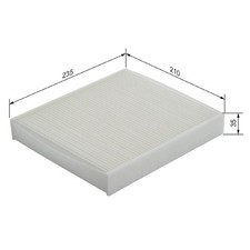 Innenraumfilter Pollenfilter für Volvo C30 533 C70 2 542 S40 544 V50 | 24213264