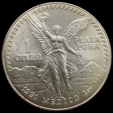    See Video  1991 Mexico 1 Onza .999 Silver Libertad UNC GEM BU