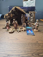 Fontanini Heirloom Nativity 6 Figure Starter Set 54527 5in 1995 Musical w/ Box