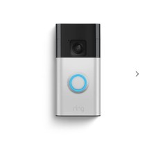 Ring Video Doorbell 2024 Satin Nickel, Battery-Powered, Wireless