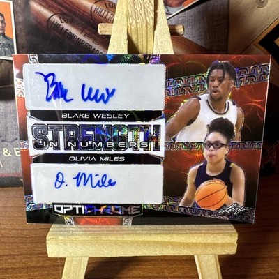 2022-23 Leaf Optichrome Dual Rookie Auto 2/2 BLAKE WESLEY | OLIVIA MILES SSP!