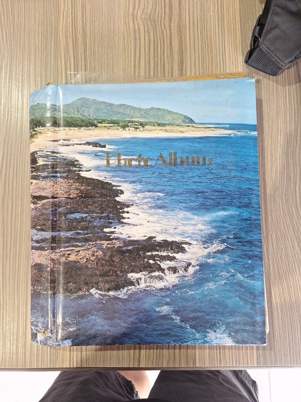 Vintage Photo Album With Lot Of Vintage Stickers