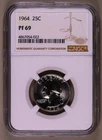 1964-P Washington Quarter NGC PF69 ***RARE ORIGINAL COIN***