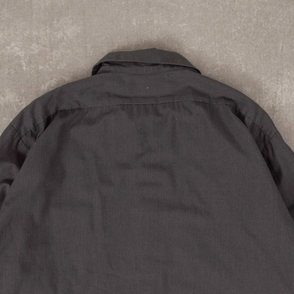 Camisa de trabajo recortada Tesla vintage L para hombre gris coche Foto 4 de 4