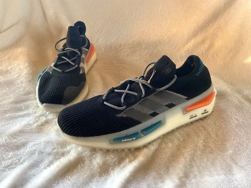 Adidas Mens 13 Black Teal Orange NMD_S1 Sneakers Shoes FZ5706 New