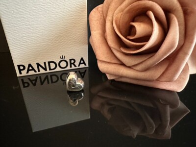 NEW Authentic Pandora Domed Golden Heart Charm 799415C00 14K Gold