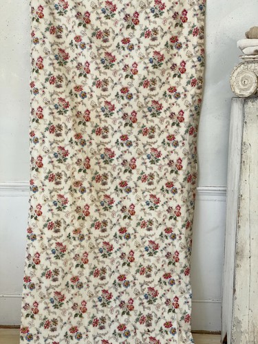 Floral fabric antique cotton chintz picotage 1830s material The Textile Trunk - Picture 4 of 10