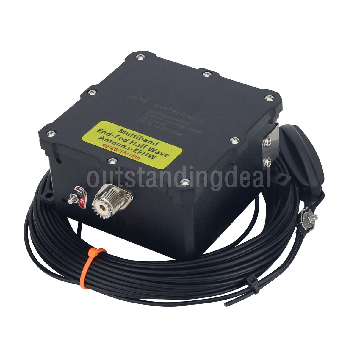 Antenne Radio Amateur 400W - 8 Bandes (10-80m) - End Fed Half Wave Avec Balun 1:64 - 12