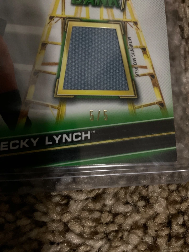 2019 Topps WWE Money In The Bank - Becky Lynch - Mat Relic - Black #5/5 Rare! - Image 2 of 3