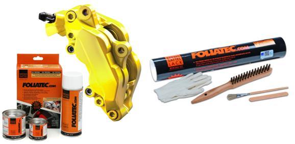 Peinture étrier jaune FOLIATEC haute résistance thermique pour LTI TX
