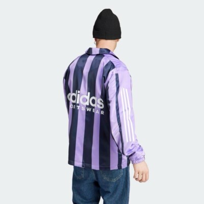 Men's Adidas Originals Xpress Satin Coaches Jacket Violet IB8392