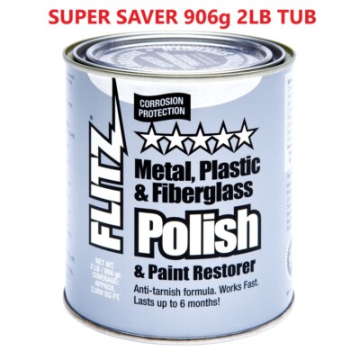 Flitz Politur Reiniger & Restaurator für Metall & Kunststoff 906g 2LB - Super Vorteilspackung