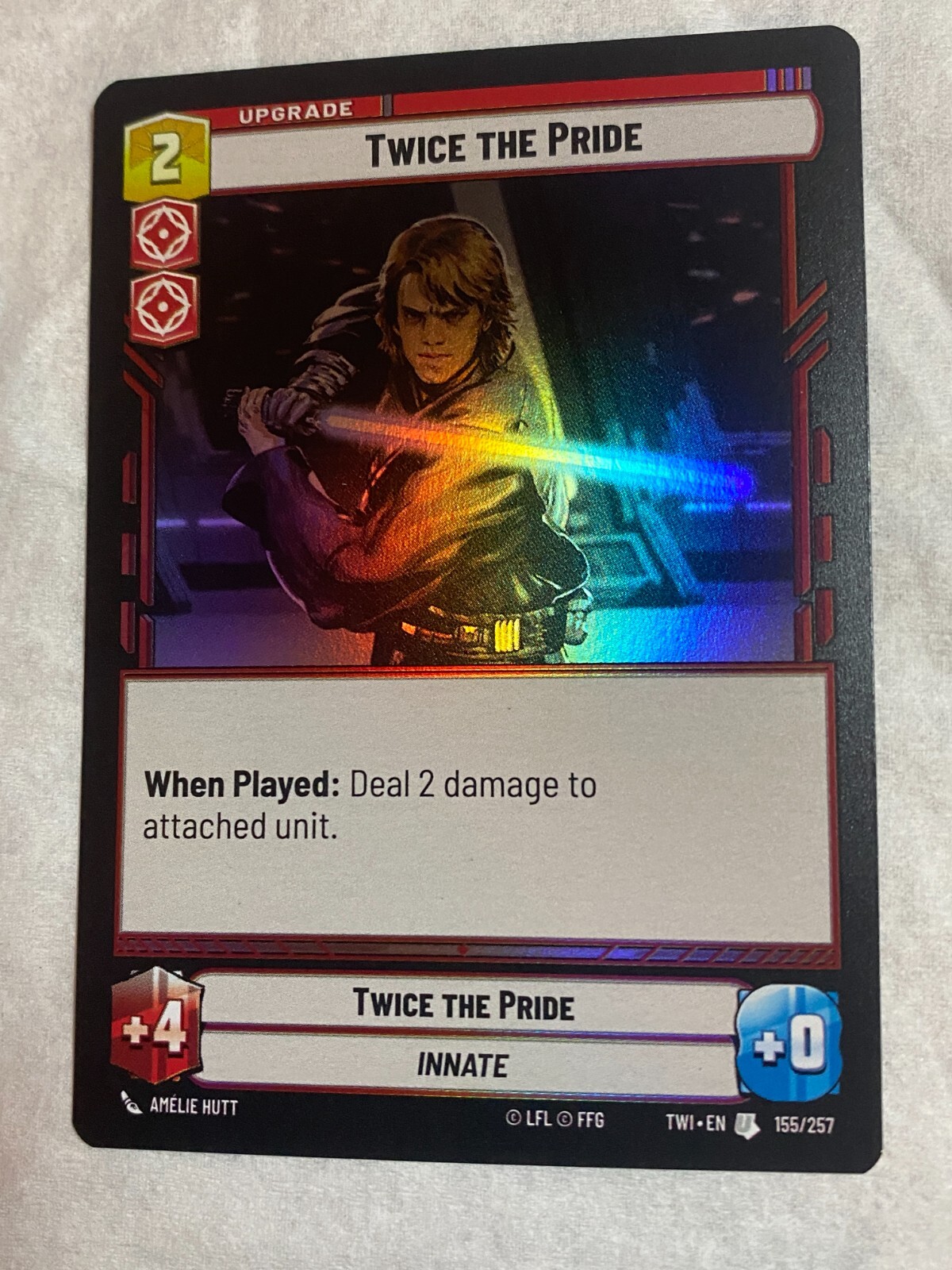 STAR WARS UNLIMITED TCG ToR TWICE THE PRIDE Unc Foil