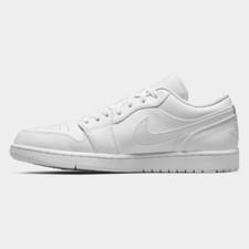 Nike Air Jordan 1 Low Sneakers 'Triple White' 553558-136 Expeditedship