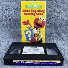 Sesame Street - Elmos Sing-Along Guessing Game VHS Tape 1996 Kids Cartoon Show