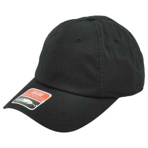 American Needle Lightweight Relaxed Blank Black Cotton Adjustable Adults Hat Cap - Picture 4 of 4