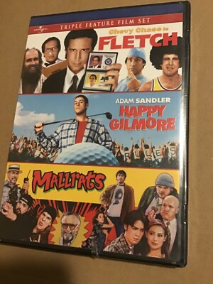 Fletch / Happy Gilmore / Mallrats(DVD, 2009, 2-Disc)Brand New-Shrink wrapped DVD