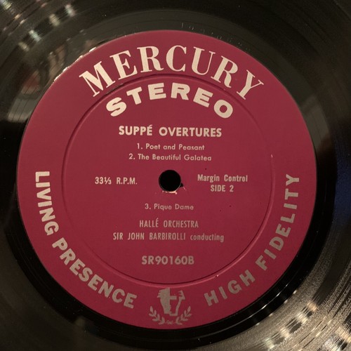MERCURY Living Presence SR90160 SUPPE Overtures - BARBIROLLI - ST LP FR3 - Picture 5 of 5