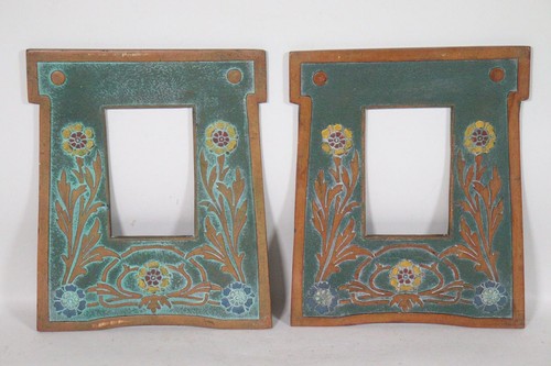 Paar Jugendstil Rahmen Bilderrahmen Holz 20.Jhd (ER743)