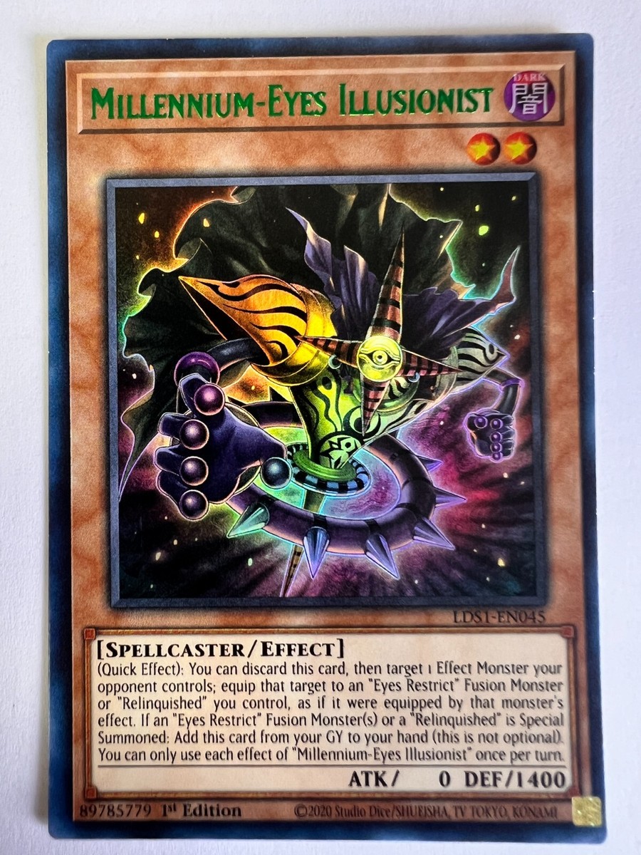 Yugioh - Millennium-Eyes Illusionist - LDS1-EN045 - 1st Edition - Mint |  eBay