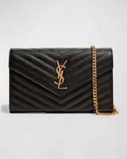 Saint Laurent Cassandre Matelassé Chain Shoulder Bag Large