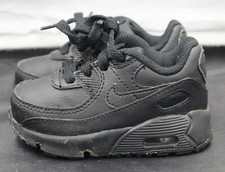 TD Nike Air Max 90 Triple Black CD6868-001 Baby Sneaker SZ 4C