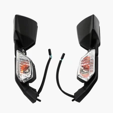 Left Right Mirrors with Turn Signal Light For Kawasaki 2005-2008 2007 Ninja ZX6R