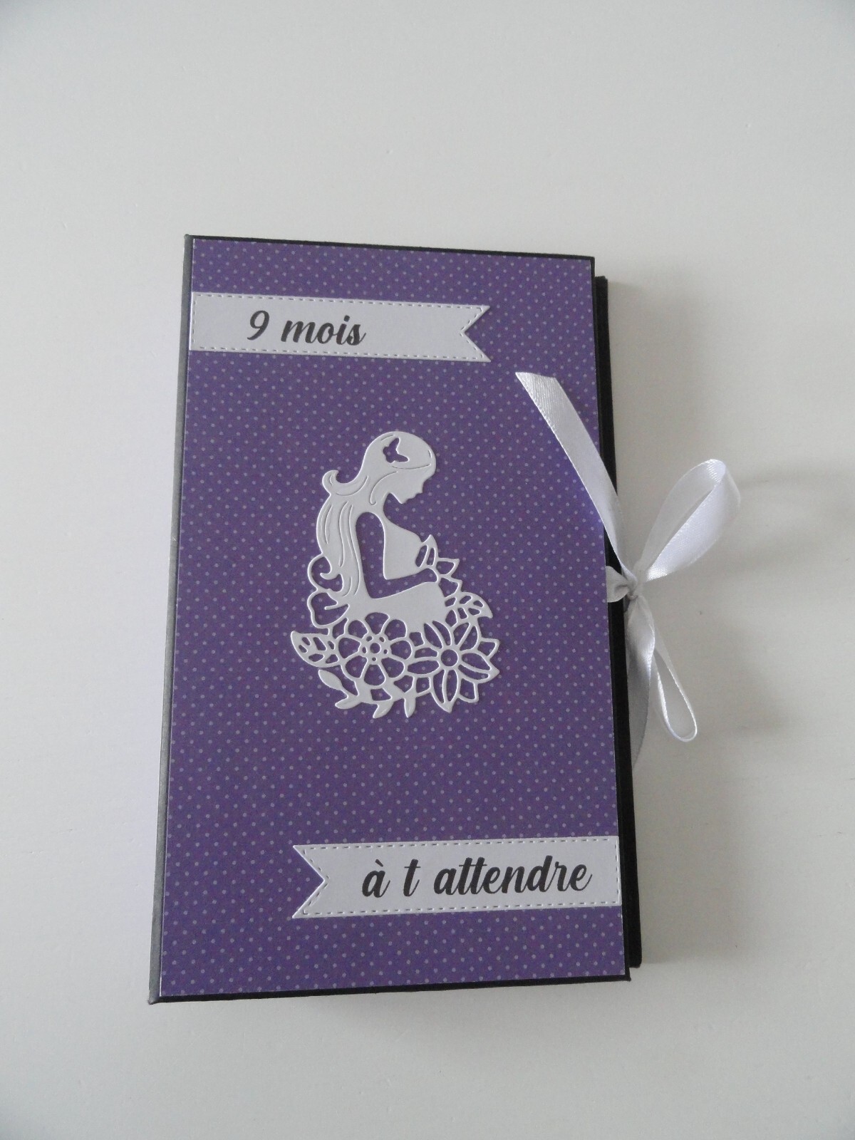 Album de grossesse tons violet : le cadeau de baby shower idéal pour future maman