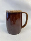 Hull Ovenproof USA Mirror Brown Drip Glaze Large Mug 5" Tall 60's Vintage