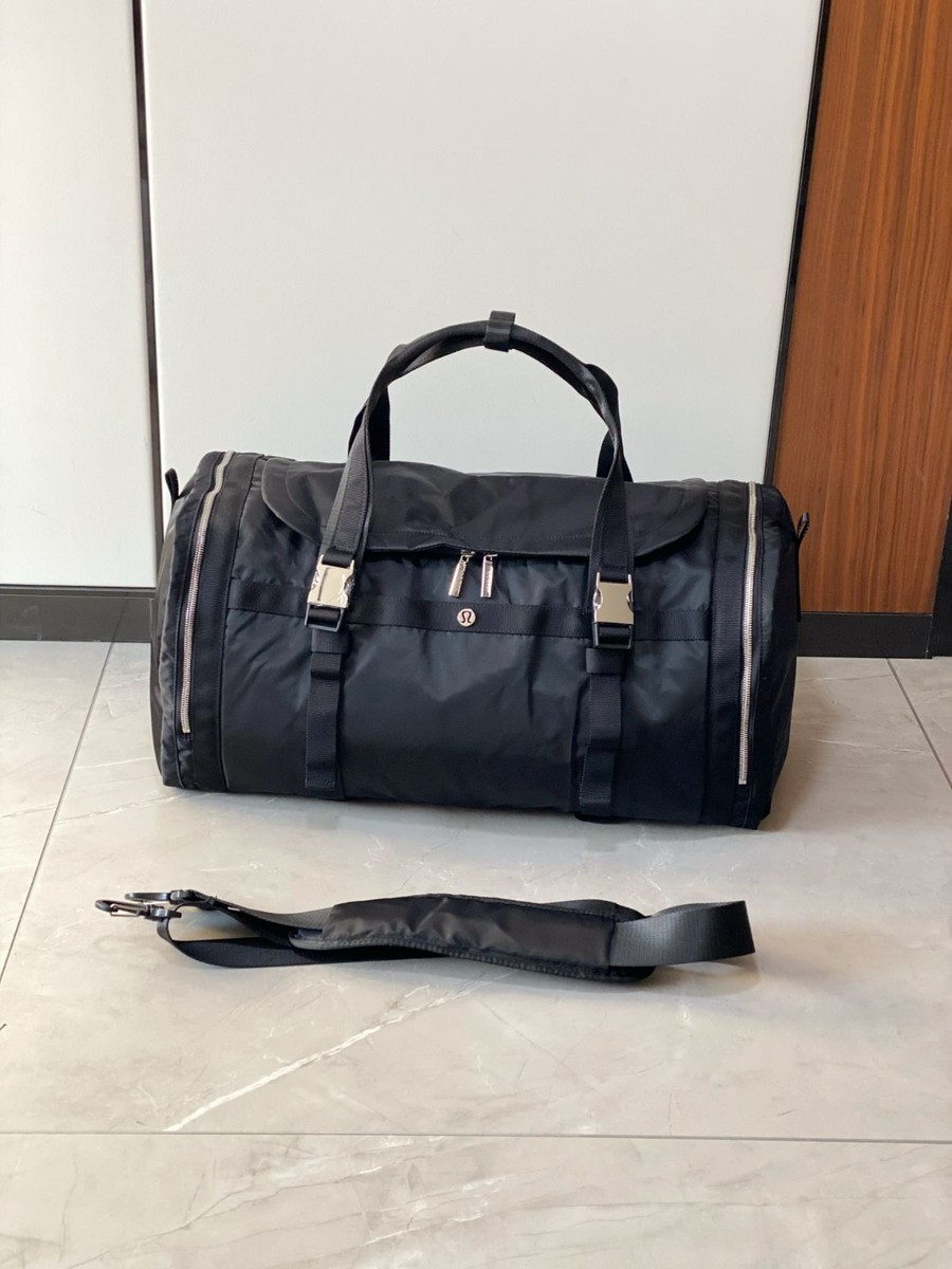 Lululemon ブラック ボストンバッグ Lululemon Boston Bag Travel 2 Colors Water Repellent