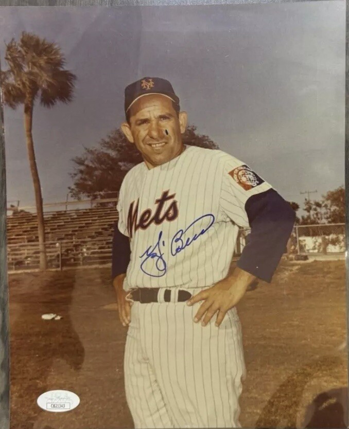 Yogi Berra Autographed Signed JSA 8x10photo $65 