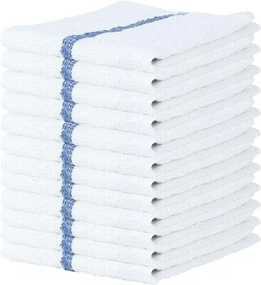 Bar Mop Towels 100% Cotton Kitchen Cleaning Towel Restaurant 16x19 Pack Of 12-24 - Image 1 of 2