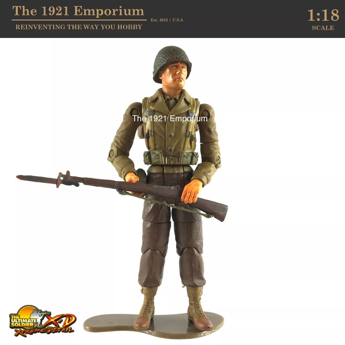 1 18 21st Century Toys Ultimate Soldier WWII D Day US Army