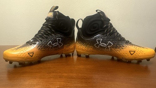 Botines de fútbol americano para hombre Under Armour UA Spotlight Lux MC 2.0 amarillo negro talla 9,5 - Imagen 4 de 12