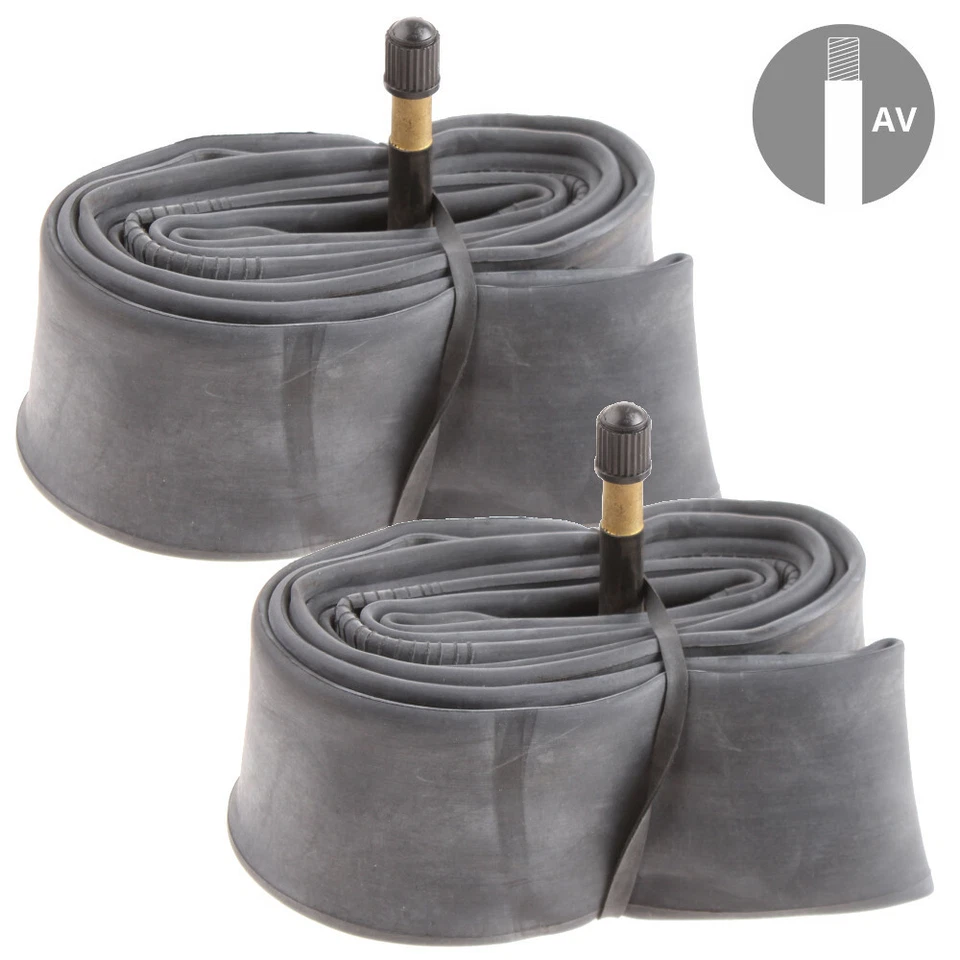 2x Schlauch 12 x 2.00 Zoll 50-203 Schrader ventil 48mm gummi fahrrad kinderwagen