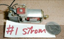 5 Pole In-Line Pittman Motor Strombecker Spring Loaded Brushes  Beveled Pinion