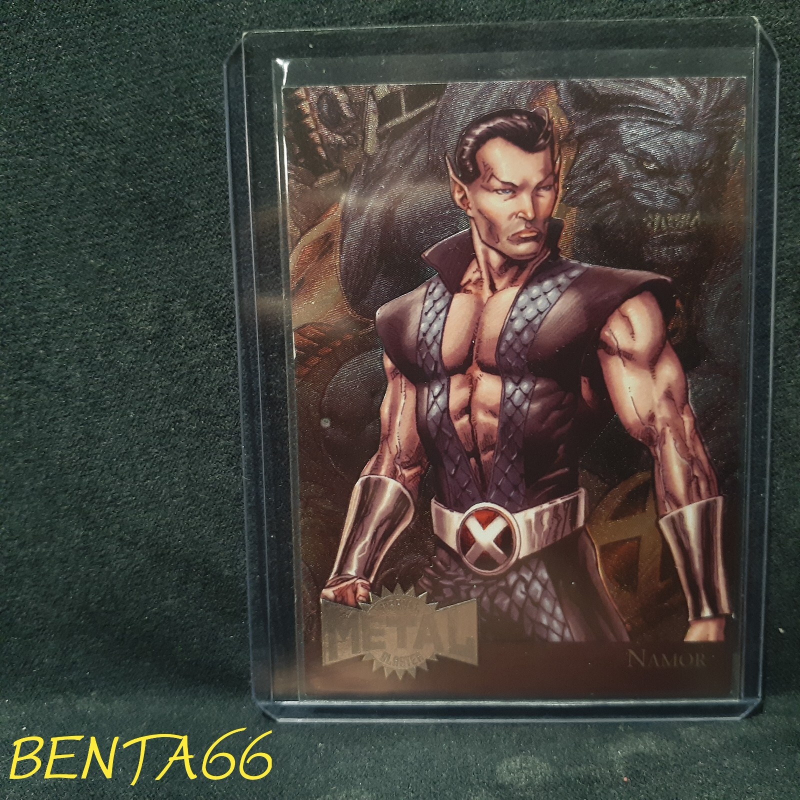 2015 Marvel Fleer Retro 🔥 Metal Blaster Namor Insert Card # 26 of 42
