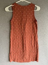 Madewell Heather Button-Front Dress in Polka Dot Orange Woman’s Size 2XS