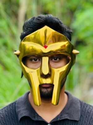 MF Doom Mask Gold ~ Inspired Anti Rust Black Edition Mask ~ MF Doom Tribute Mask
