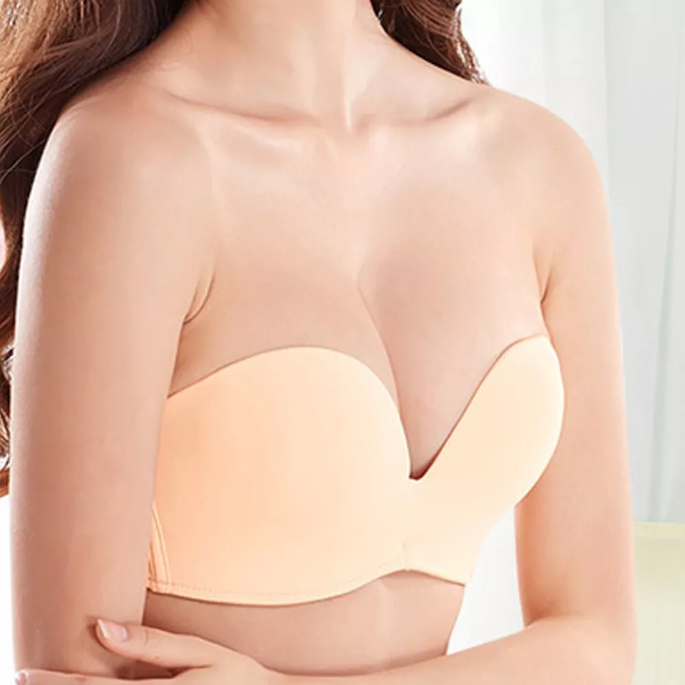 PLUS Strapless Bra Womens Bras Push Up Bra Non-slip Wireless Brassiere  Underwear